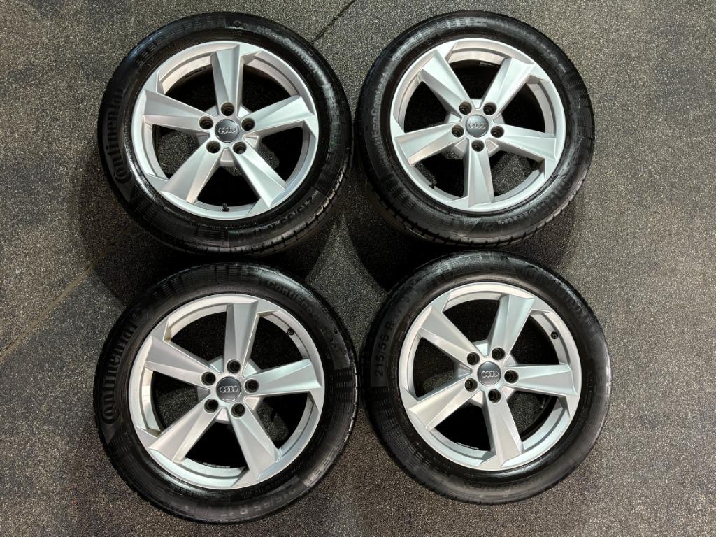 Zomerset 17 inch Audi Q2 / Audi A3 met Continental-banden, Velg(en), 17 inch, Ophalen of Verzenden, Personenwagen