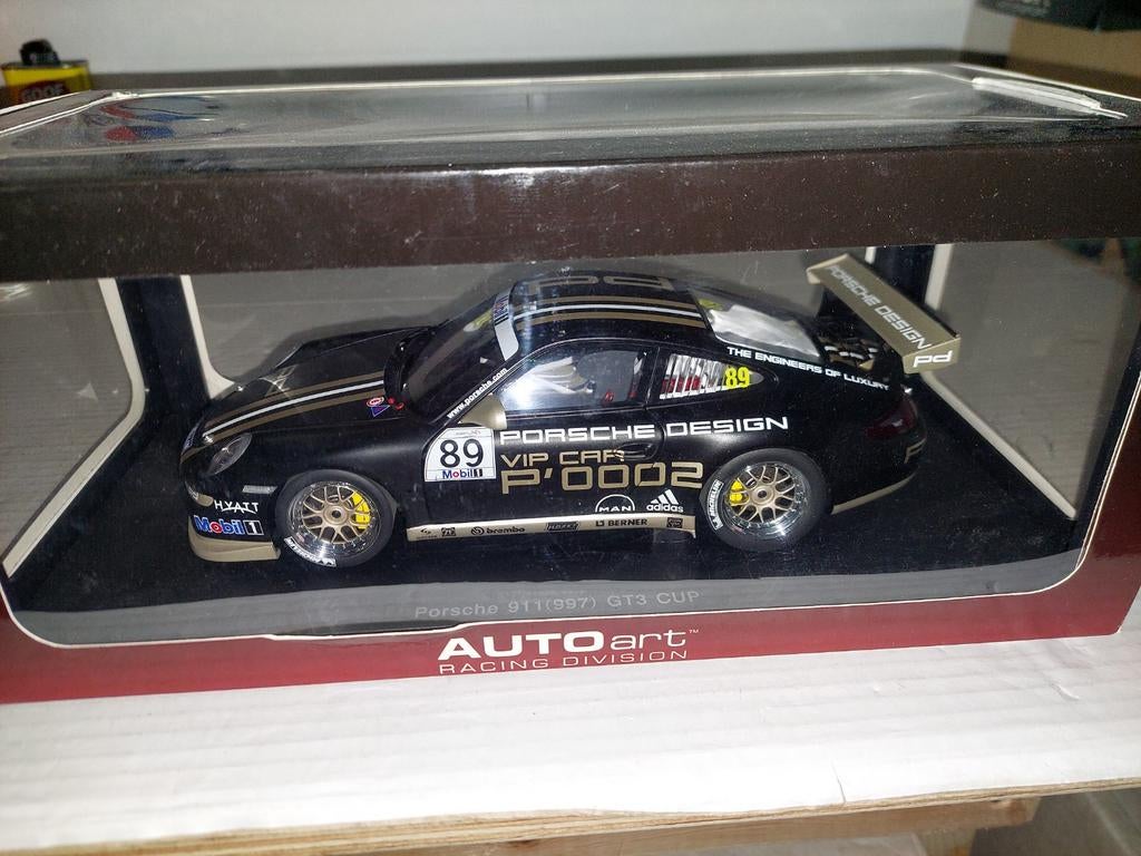 Autoart porsche 911 997 gt3 cup, Ophalen of Verzenden, Zo goed als nieuw, Auto, Autoart