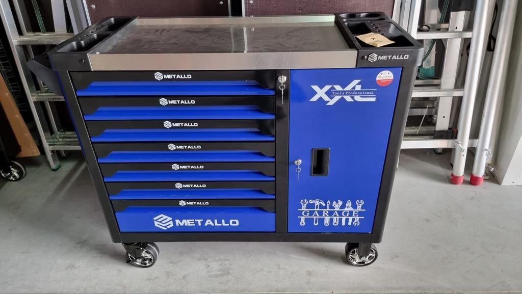 metallo gereedschapwagen met koelkast, Ophalen of Verzenden, Nieuw