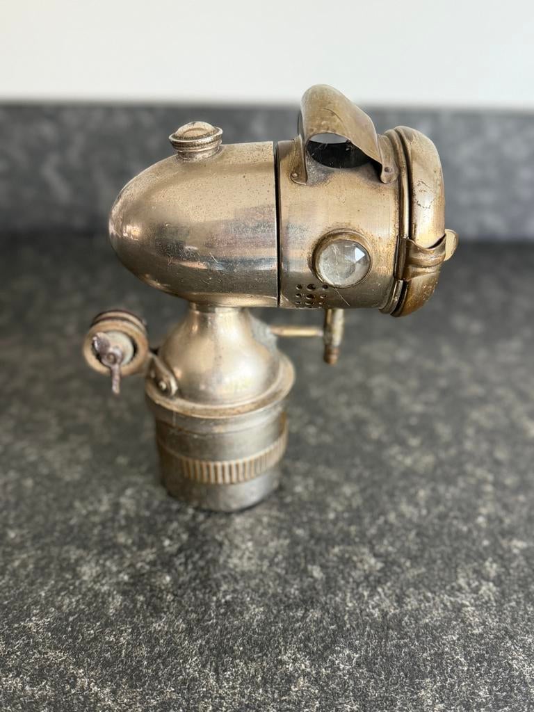 Vintage Carbid Fietslamp, Ophalen of Verzenden
