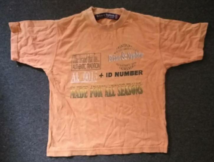 Oranje shirt maat 110 - 116, Ophalen of Verzenden, Zo goed als nieuw, Jongen, Shirt of Longsleeve