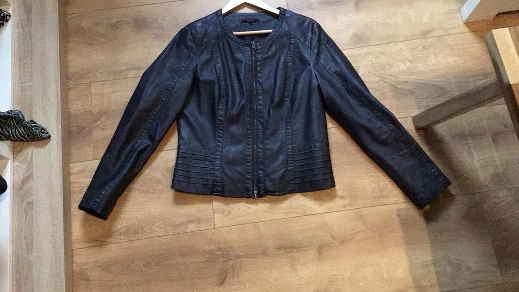 Promiss Leren Jasje - Petrol Kleur, Maat 42/44 (L), Jasje, Gedragen, Verzenden