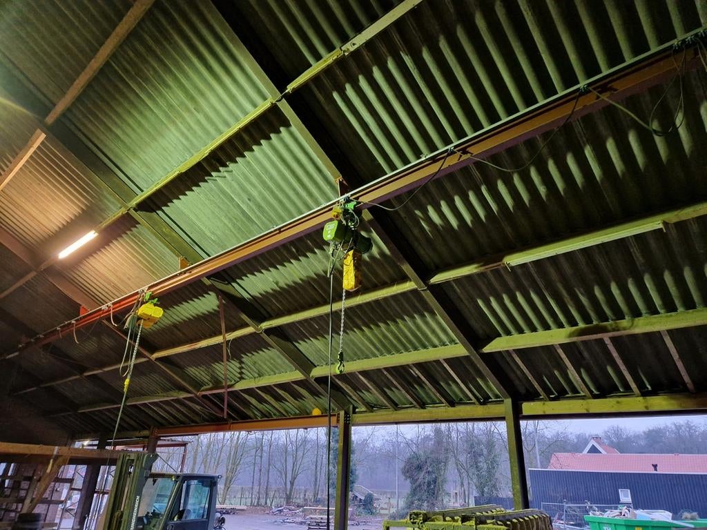 1 tons bovenloopkranen 380v estil, Ophalen of Verzenden, Gebruikt