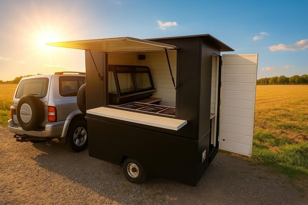 Foodtruck , Snackwagen, hamburgertent te huur!, Zakelijke goederen, Ophalen of Verzenden, Diepvries