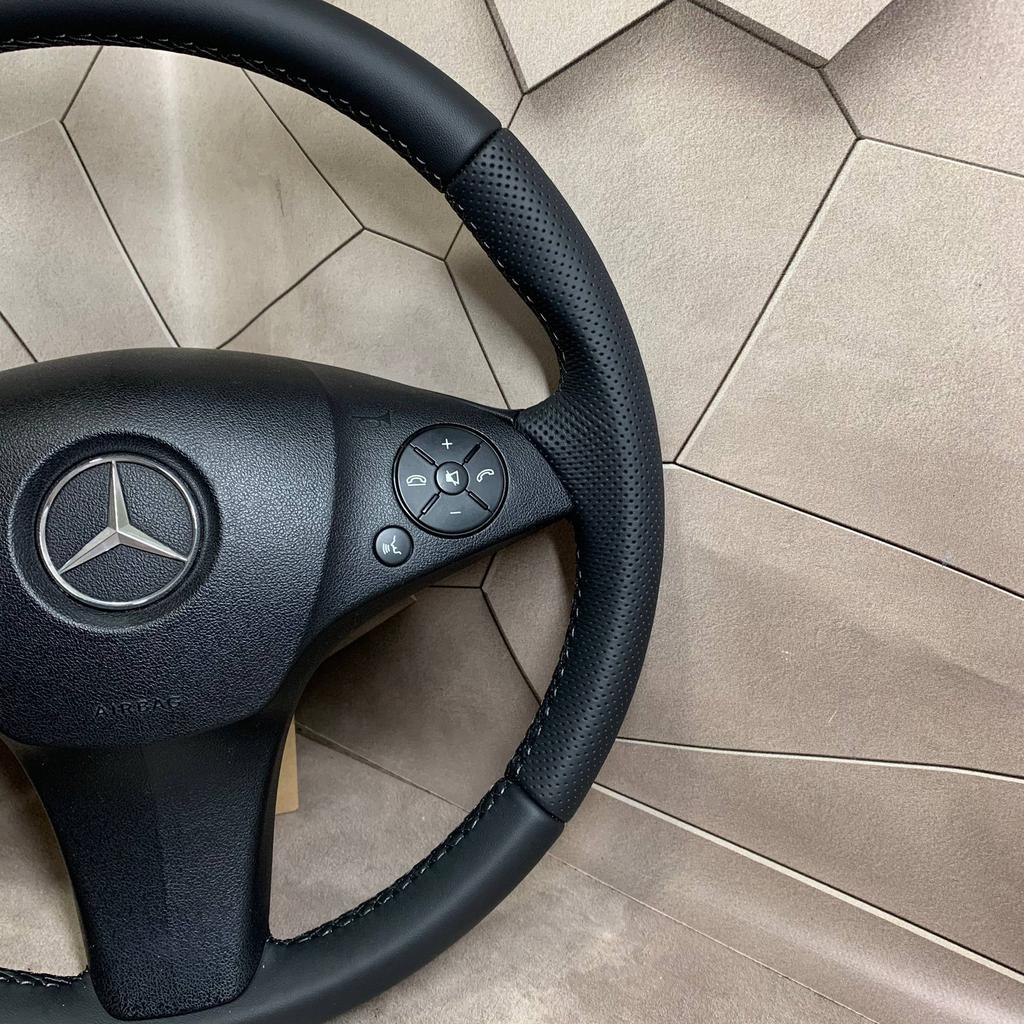 Stuurwiel Stuur Mercedes C-klasse w204 AMG NIEUW LEER, Auto-onderdelen, Nieuw, Ophalen of Verzenden