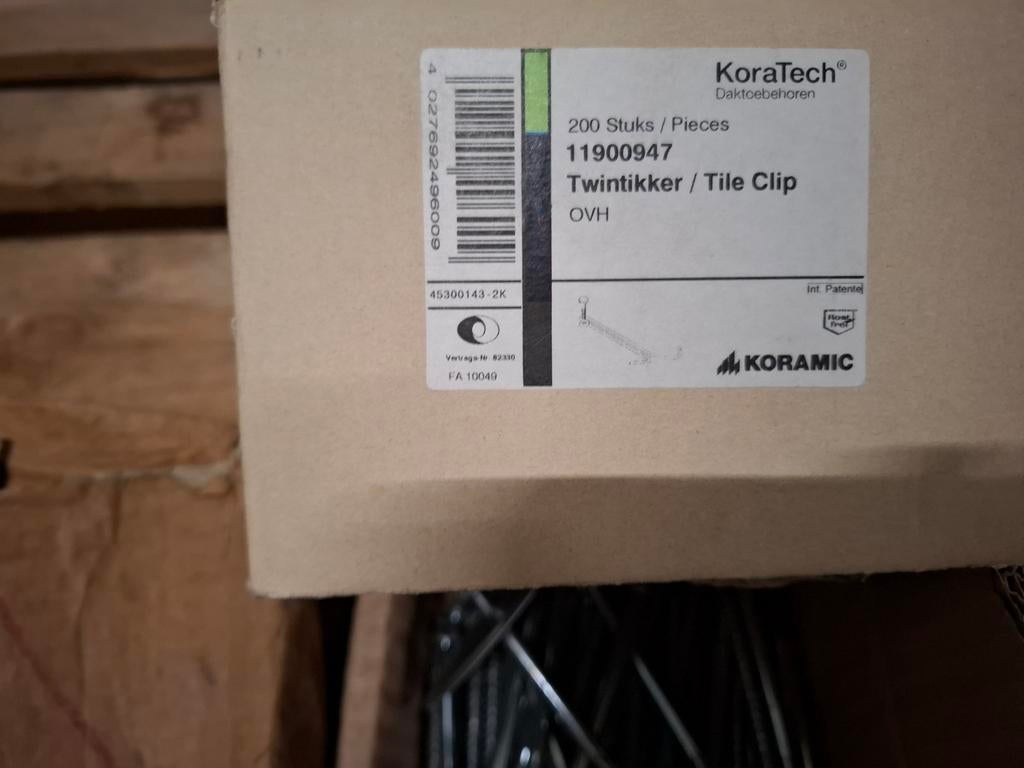 KoraTech Twintikker Dakpanhaken - Nieuw in doos, Doe-het-zelf en Verbouw, Dakpannen en Dakbedekking, Nieuw, Ophalen of Verzenden