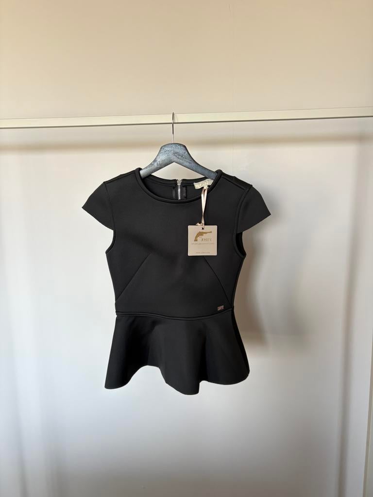 JOSH V laurence top zwart peplum - maat XS - NIEUW, Kleding | Dames, Zwart, Nieuw, Ophalen of Verzenden, Korte mouw