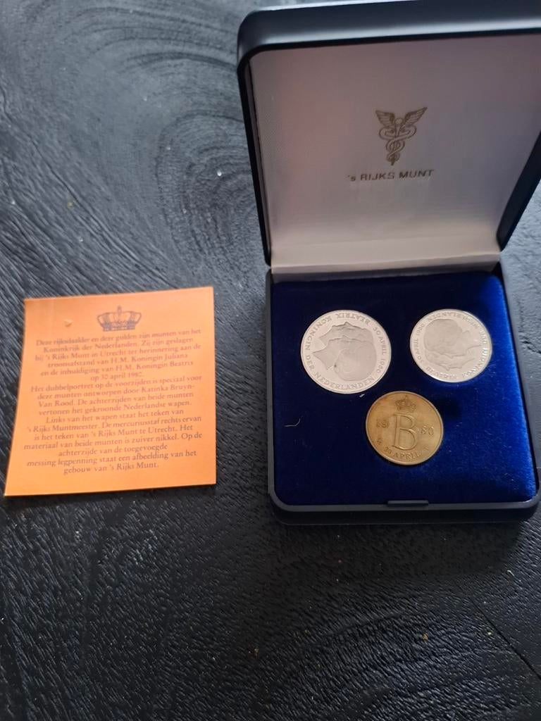 Set Rijksdaalder en Gulden 1980, Ophalen of Verzenden, Nederland, Munten
