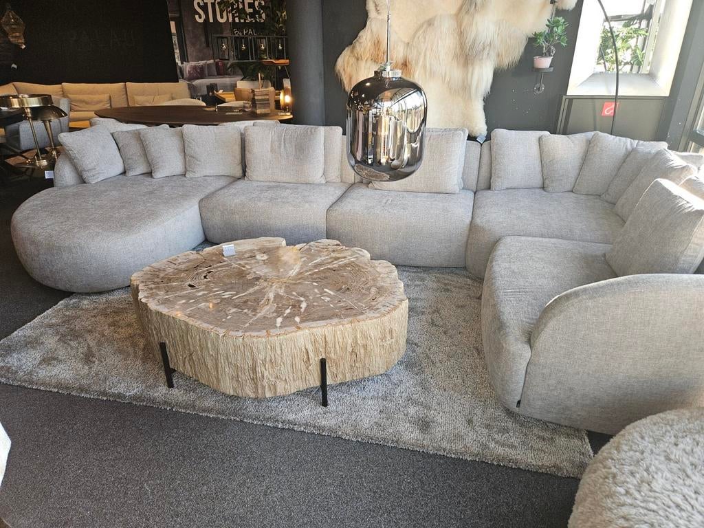 Salontafel versteend hout patrified wood, Huis en Inrichting, Tafels | Salontafels, Nieuw, Minder dan 50 cm, Rechthoekig, 50 tot 100 cm