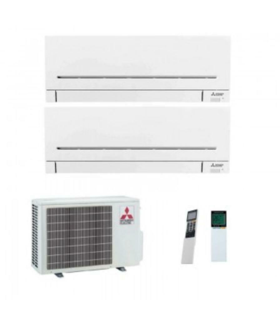 AIRCO /  Duo-Split Mitsubishi  2X 3.5kW - ECHT GOEDKOOP !!, Witgoed en Apparatuur, Airco's, Koelen en Ontvochtigen, Timer, Nieuw