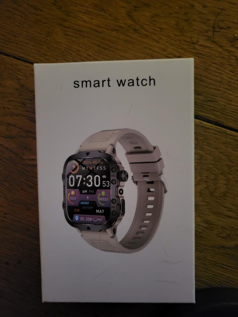 Smart  watch/horloge NIEUW, Ophalen of Verzenden, Zwart, Android
