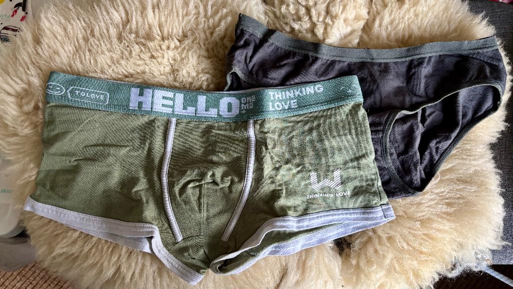 heren boxer + katoenen slip grijs - L, Kleding | Heren, Verzenden, Groen, Boxer
