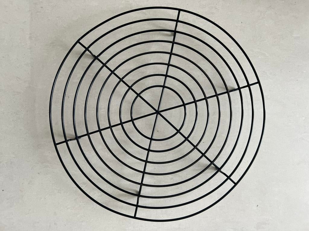 Taartrooster non-stick draad zwart Ø32cm, Ophalen of Verzenden, Zo goed als nieuw, Cupcakes, Bakvorm
