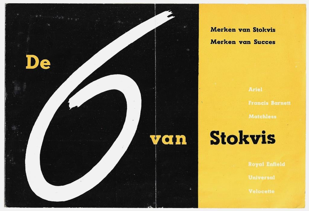 Folder de zes motor merken van Stokvis (7430z), Motoren, Handleidingen en Instructieboekjes, Ophalen of Verzenden, Overige merken