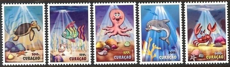 Curacao 247/51 postfris Kinderpostzegels 2014, Ophalen of Verzenden, Postfris