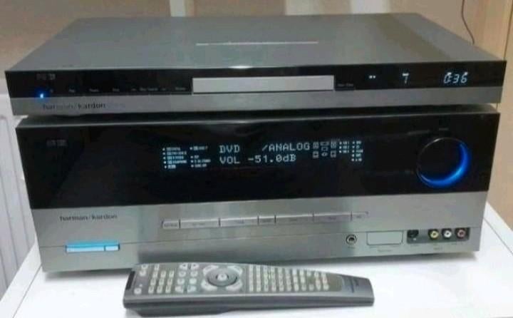 Harman kardon set avr-137 receiver + dvd-27 cd dvd speler, Audio, Tv en Foto, Ophalen of Verzenden, Overige merken