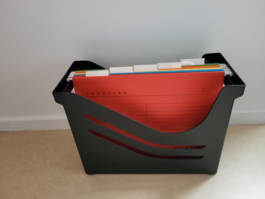 4 x hangmappenbox met 5 hangmappen per box, Ophalen