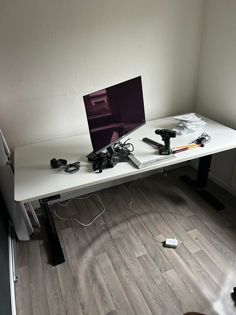 Zit Sta Bureau 200x80cm, Huis en Inrichting, Bureaus, Ophalen of Verzenden, Elektrisch, Zo goed als nieuw