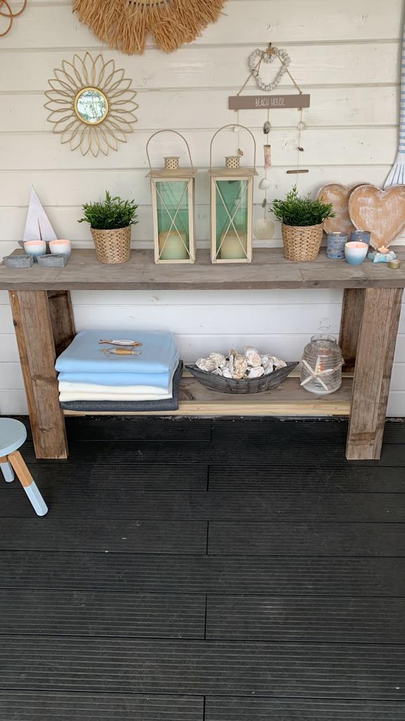 Sidetable nieuw van steigerhout opsturen €20,00, Ophalen of Verzenden, Nieuw, Steigerhout