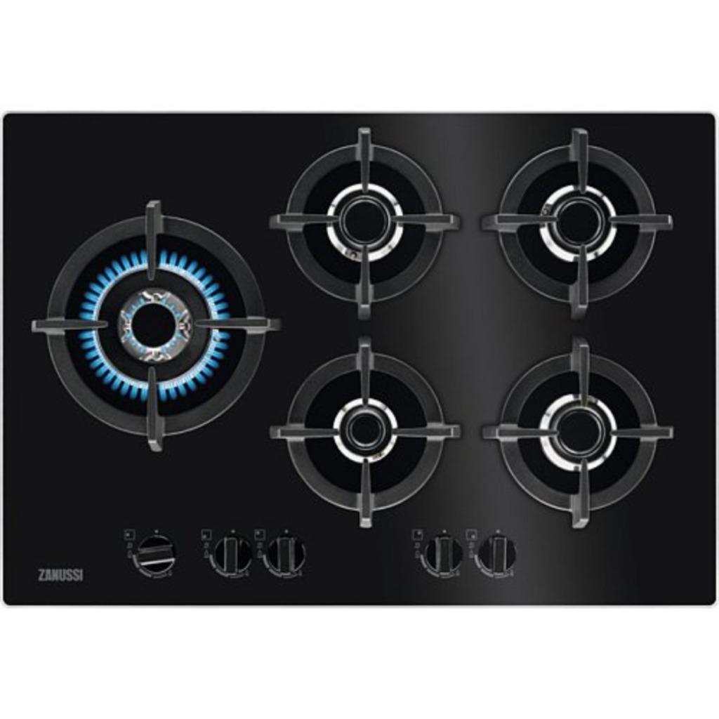 ZANUSSI ZGO78530BA Gas op glas kookplaat, Witgoed en Apparatuur, Kookplaten, Ophalen, Nieuw, Gas