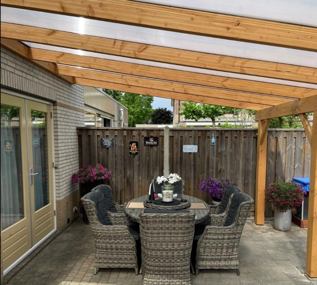Polycarbonaat overkapping 3x5m voor €1250,- incl. BTW, Tuin en Terras, Overkappingen, Nieuw, Ophalen