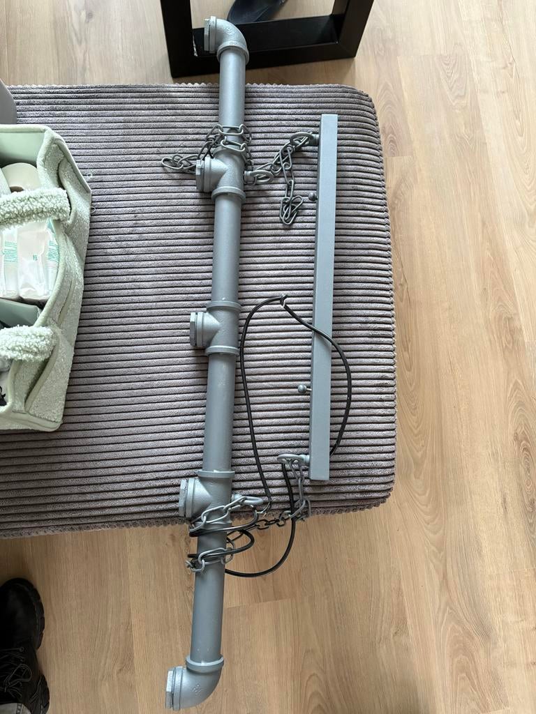 Industriële Lamp, Huis en Inrichting, Lampen | Hanglampen, Ophalen, Gebruikt, Metaal, 75 cm of meer