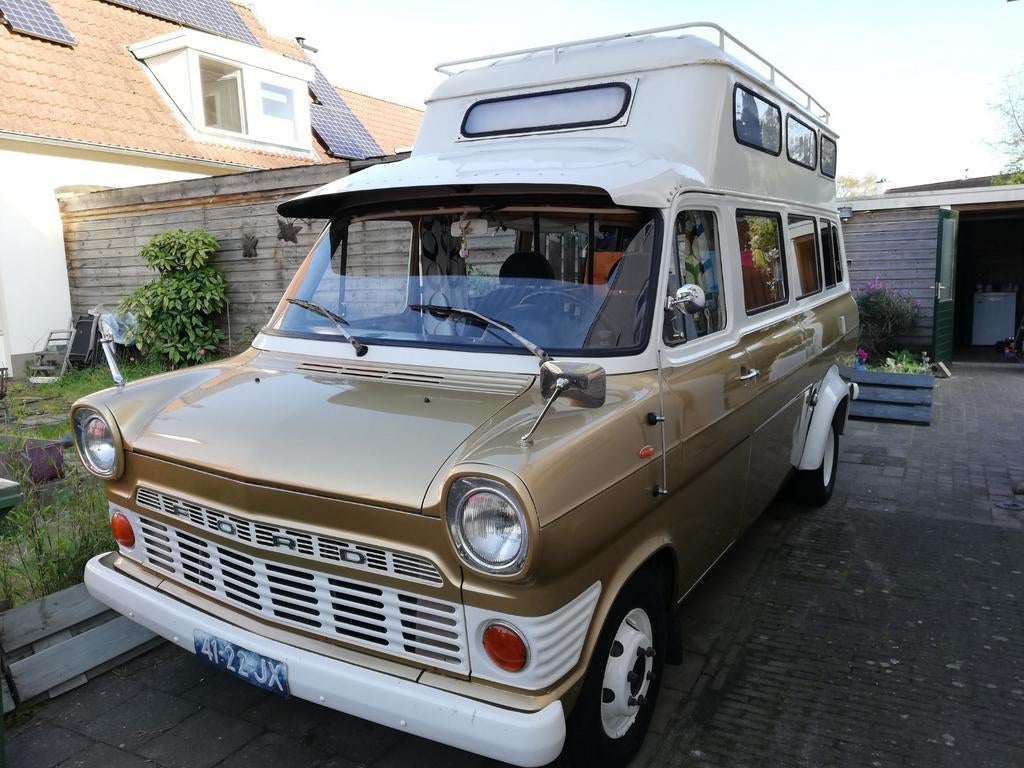 Unieke oldtimer camper bouwj. 1969: Ford Transit MK 1, Particulier, Benzine, Buscamper of Camperbus
