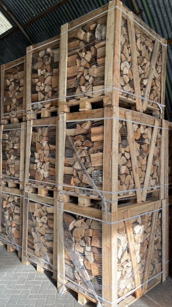 Haardhout mix-  1m3 strak gestapeld- Oven gedroogd, Tuin en Terras, Haardhout, 6 m³ of meer, Ophalen of Verzenden, Elzenhout, Blokken
