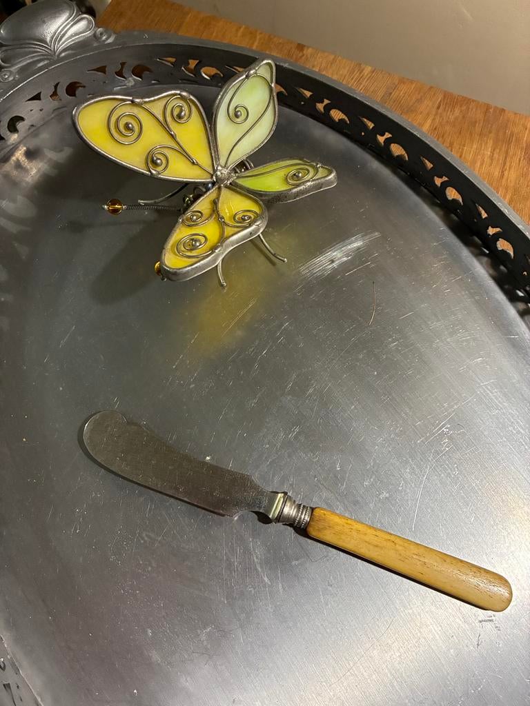 Antiek botermesje met been heft, Antiek en Kunst, Antiek | Bestek, Ophalen of Verzenden