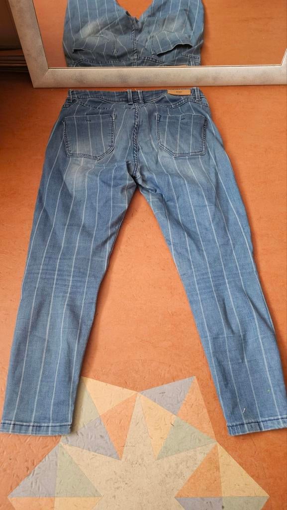 Ichi stretch stripes jeans! Wat een leukerd en ze draagt top, Kleding | Dames, Ophalen of Verzenden, Zo goed als nieuw, Blauw