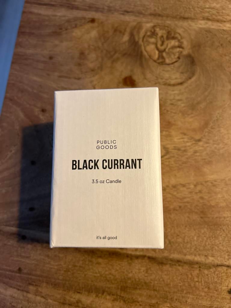 Nieuwe Geurkaars - Black Currant, Ophalen of Verzenden, Nieuw, Wit, Kaars