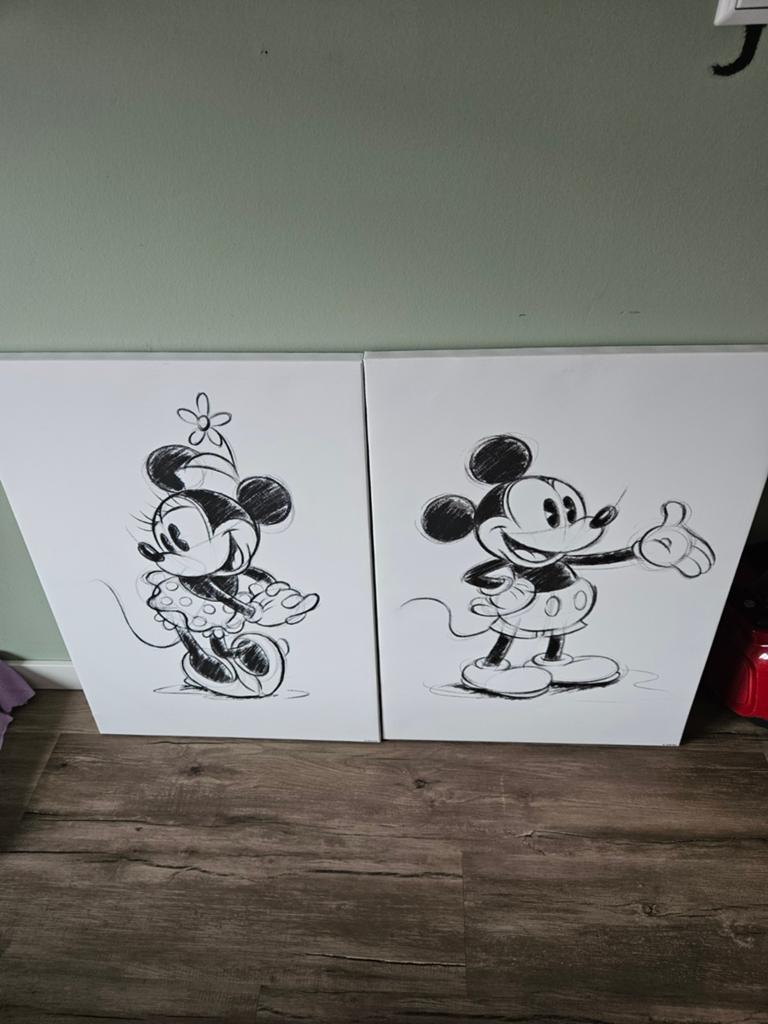 Mickey en minnie mouse canvas doeken, Verzamelen, Ophalen