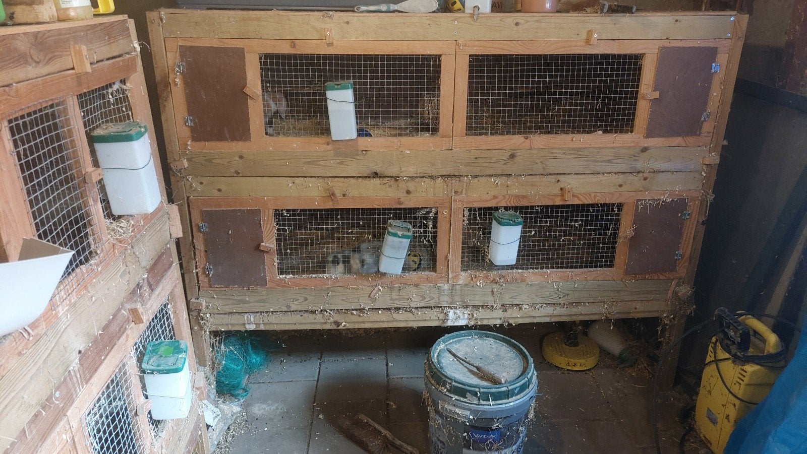 Dubbele Konijnen/ Cavia's Hokken!, 110 cm of meer, Ophalen of Verzenden, Zo goed als nieuw, 90 cm of meer