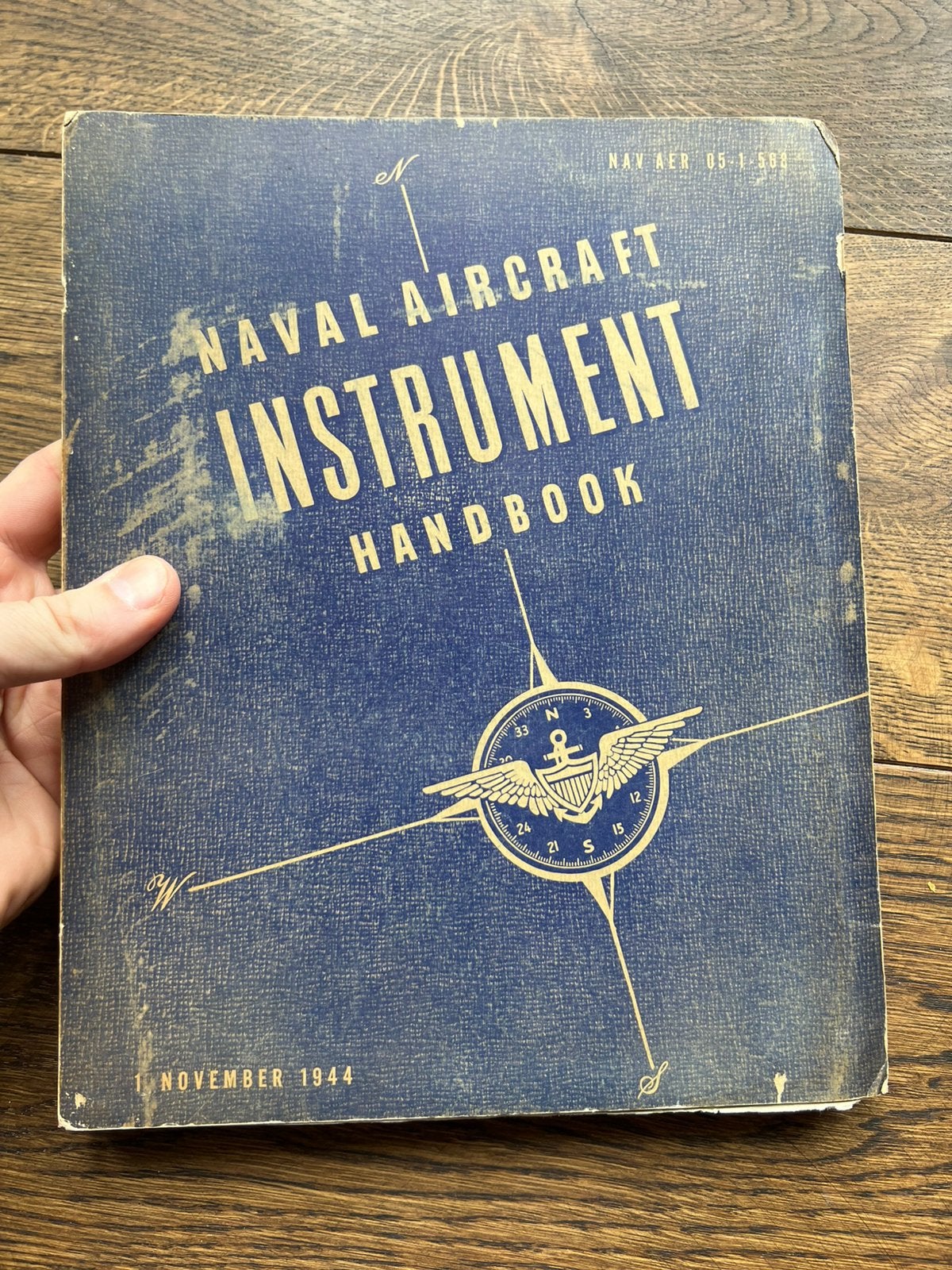 WO2 Amerikaans handboek vliegtuig instrument kompas etc 1944, Amerika, Verzenden, Boek of Tijdschrift