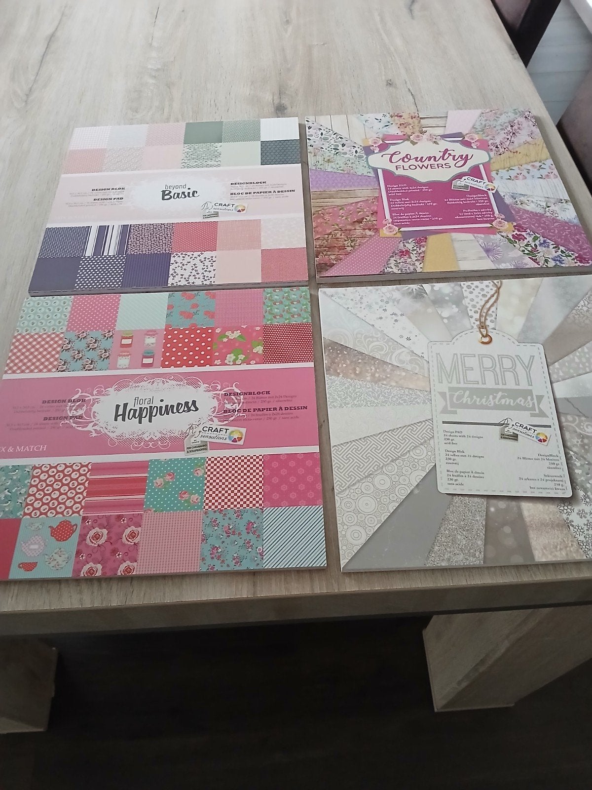 30 nieuwe blokken 30,5x30,5 dubbelzijdig, Hobby en Vrije tijd, Ophalen, Nieuw