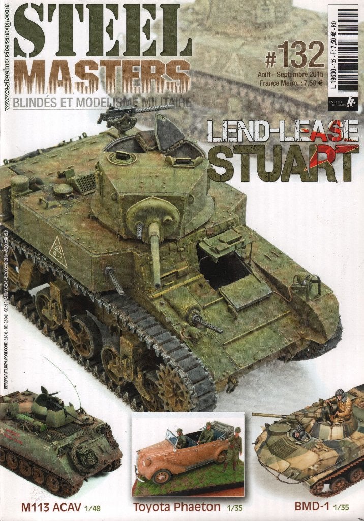 steelmasters No 132 Blindes et modelisme militaire, Verzenden, Groter dan 1:32, Auto, Overige merken