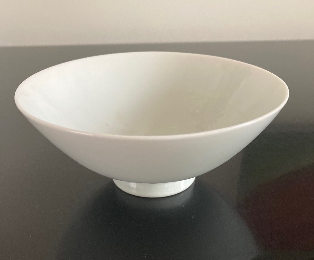 Vintage dun porselein design rijstkom, Ophalen of Verzenden