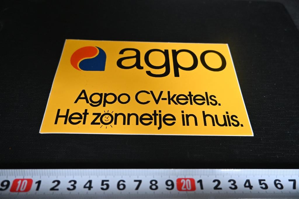 sticker AGPO CV-Ketels Het zonnetje in huis, Verzamelen, Stickers, Ophalen, Zo goed als nieuw