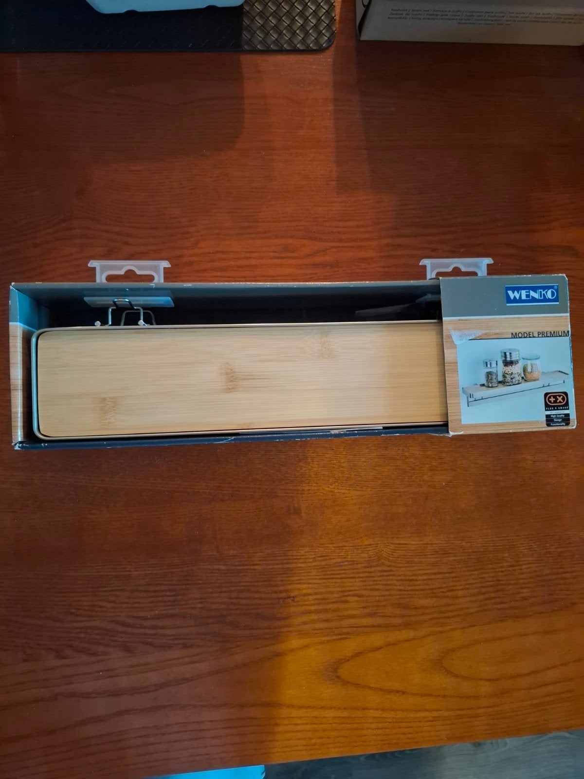 Wenko kruidenrek Premium van bamboe en roestvrij staal, Minder dan 50 cm, Nieuw, Ophalen of Verzenden, Minder dan 100 cm