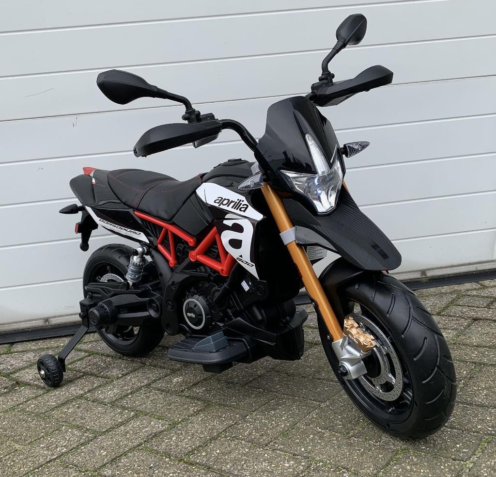 Kinder Motor Aprilia Dorsoduro 900 12v motor Leer / MP3 AUX!, Ophalen of Verzenden, Nieuw, Overige typen