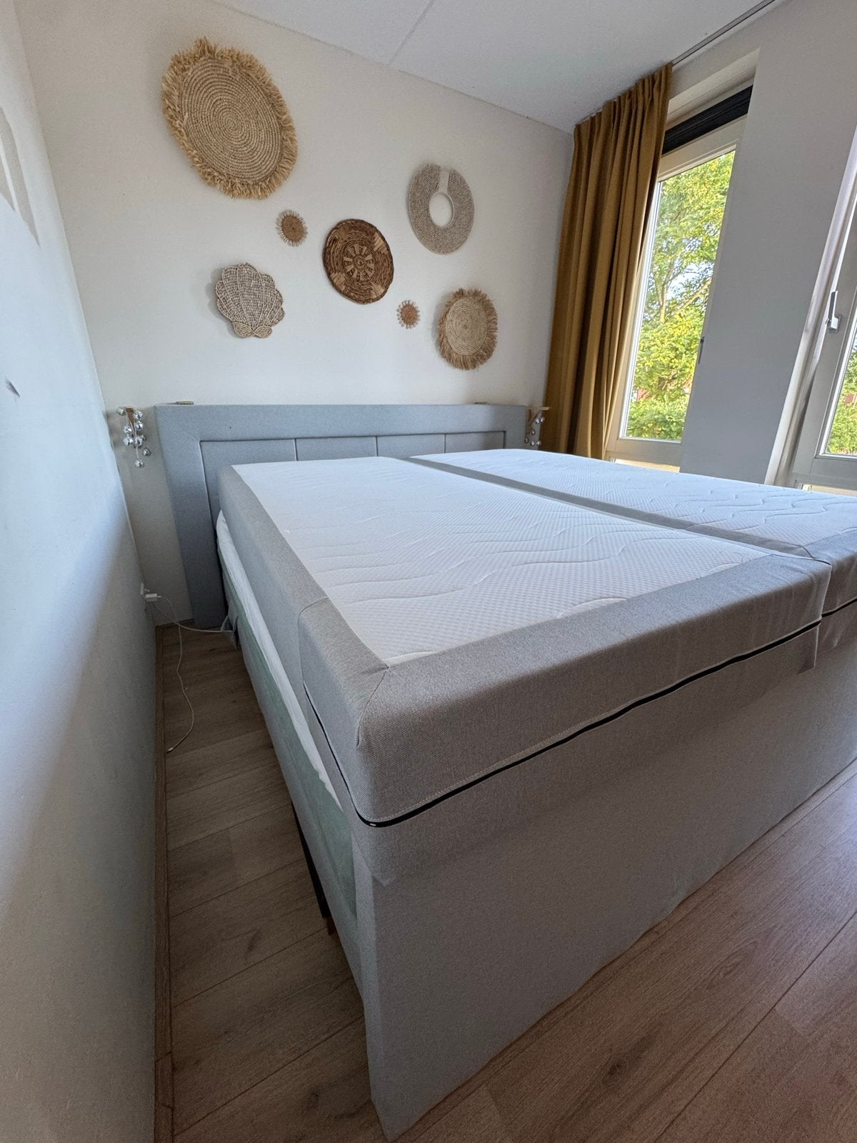 2 matrassen (90x200) + splittopper (180x200) – Nette staat, Ophalen, Gebruikt, Tweepersoons, Matras