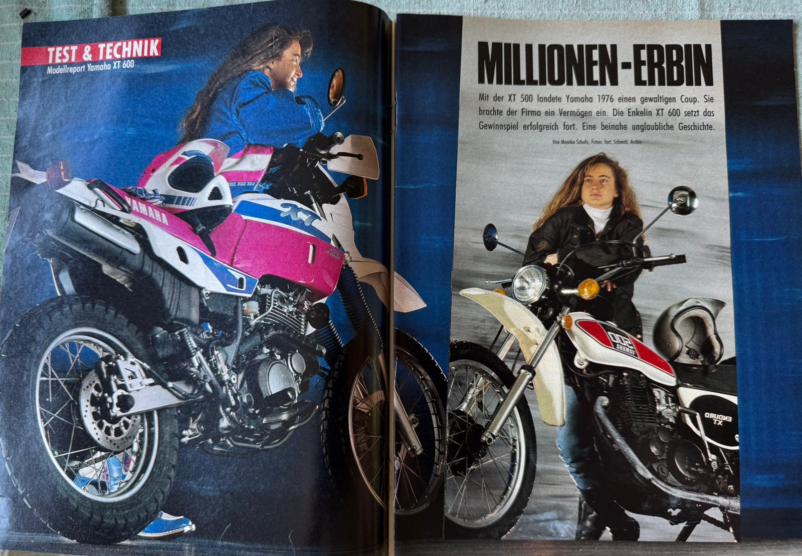 Model historie Yamaha XT500 XT600, Verzenden, Zo goed als nieuw, Motoren