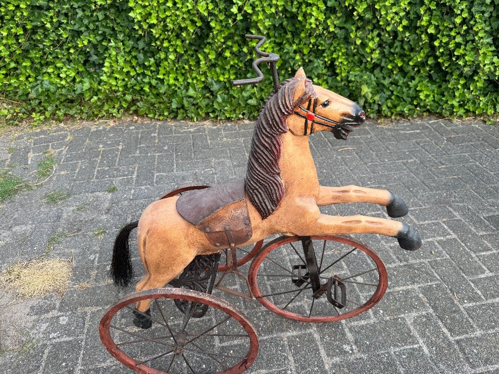 antiek fietspaard, Ophalen of Verzenden
