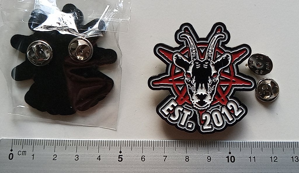 Slipknot zeer mooie shaped goat pin badge speld est 2012, Verzenden, Nieuw, Overige typen