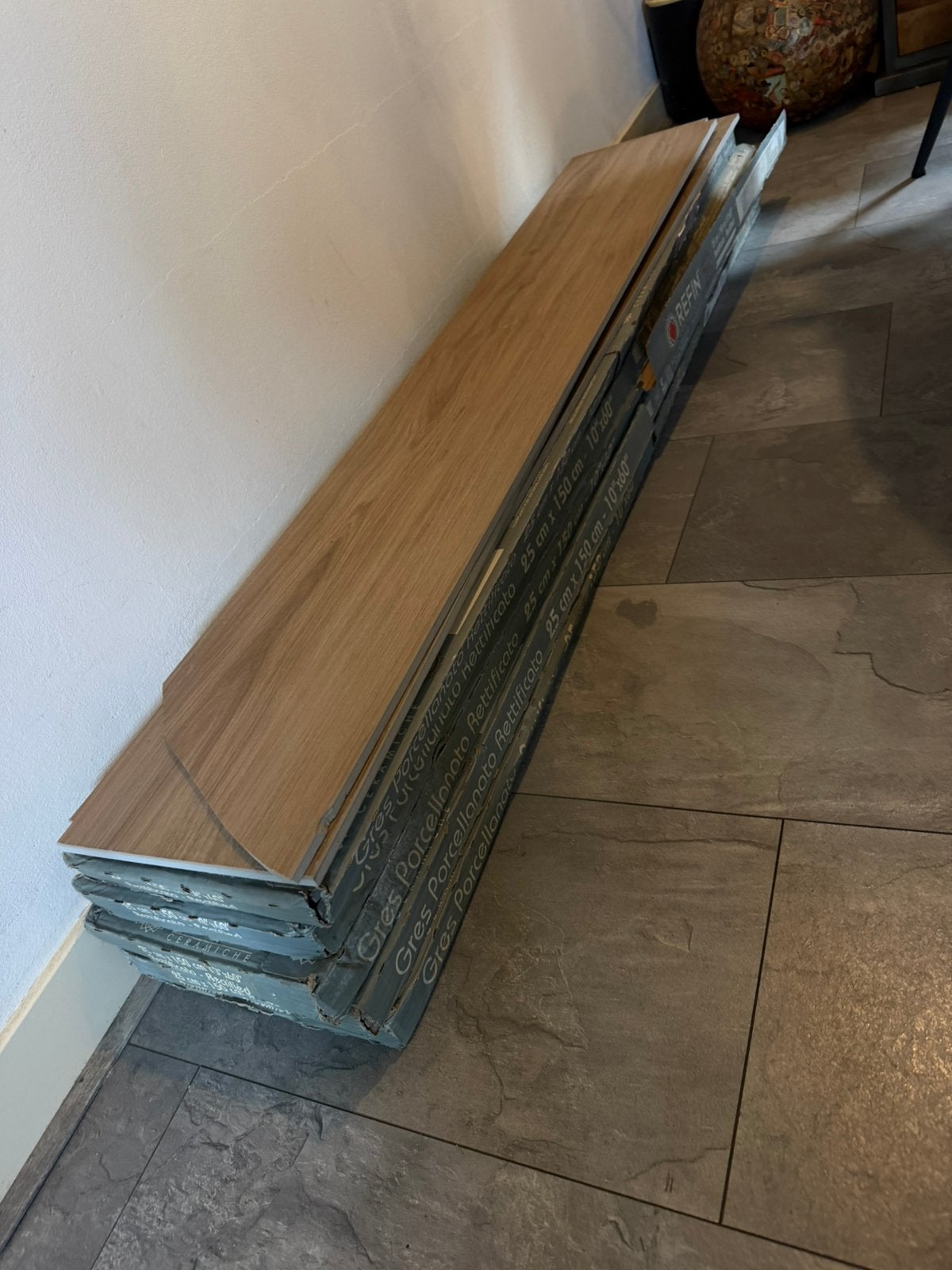 Houtlook vloertegels wandtegels badkamertegels 6,5m2, Ophalen, 60 cm of meer, Keramiek, Nieuw