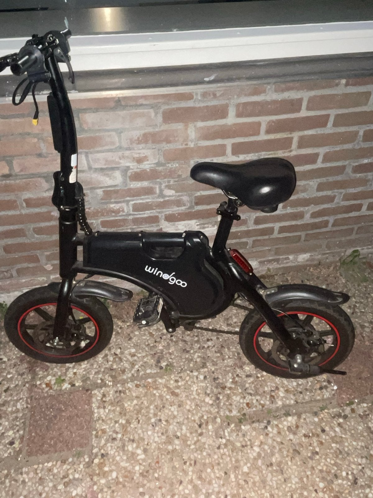 Windgooopvouwbare elektrische fiets met defect, Fietsen en Brommers, Gebruikt, Minder dan 47 cm, 30 tot 50 km per accu, Ophalen