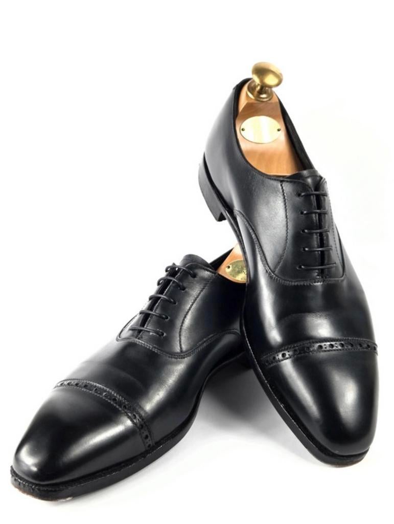 Crockett & Jones Redcliffe Hand Grade UK 6 E, Zwart, Ophalen of Verzenden, Gedragen, Veterschoenen