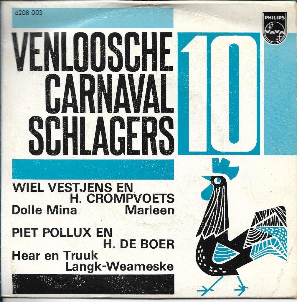 Wiel Vestjens - Dolle mina (Venloosche Carnaval Schlagers)ep, Gebruikt, 7 inch, Ophalen of Verzenden, EP