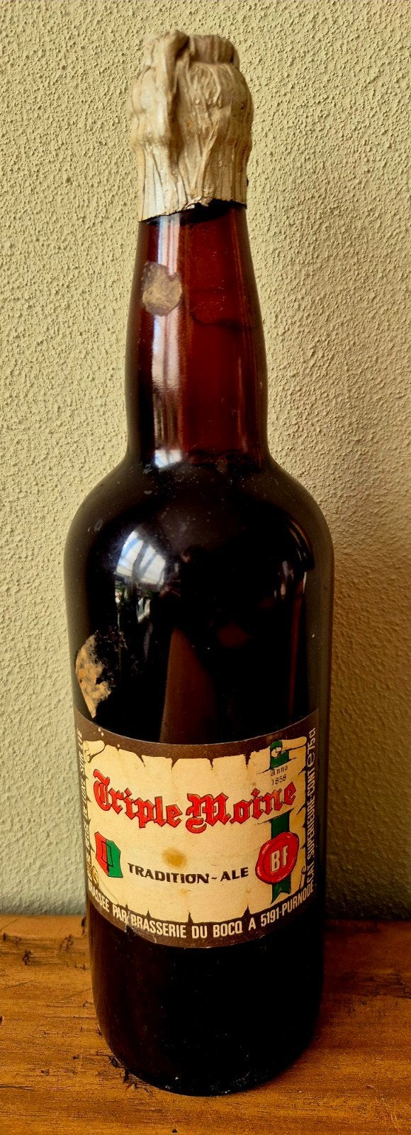 Drie Dubbele Monnik de Luxe sur Lie bier du Bocq België, Ophalen of Verzenden, Zo goed als nieuw, Flesje(s), Overige merken