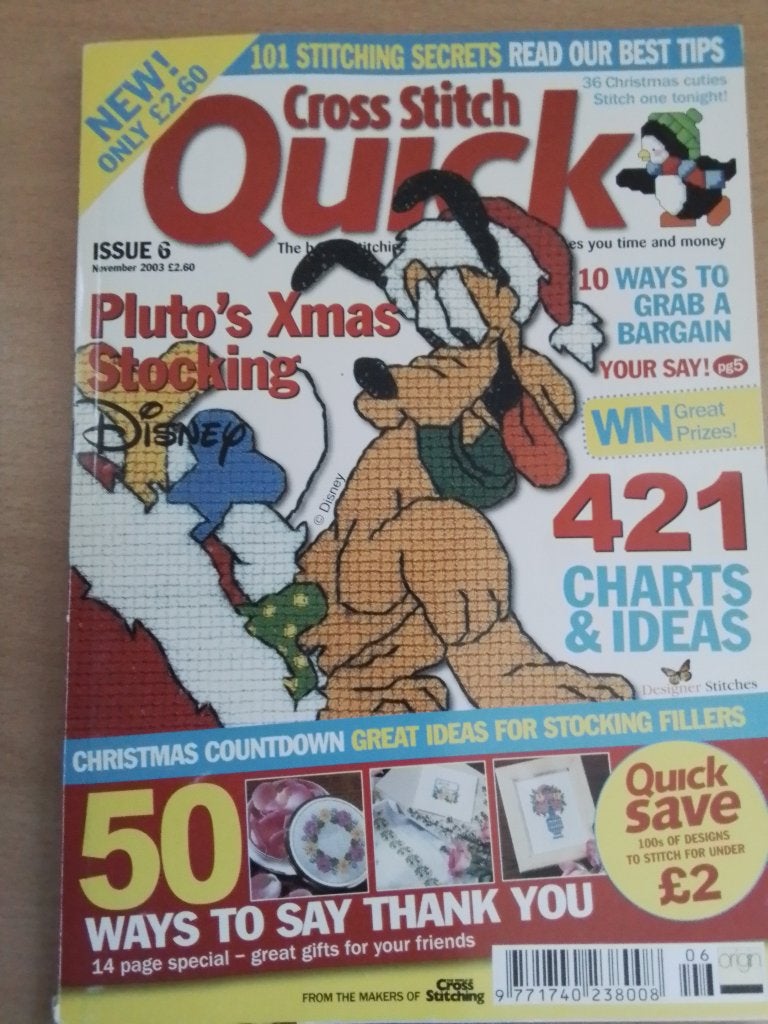 Cross stitch Quick november 2003, Ophalen of Verzenden, Zo goed als nieuw, Handborduren, Patroon
